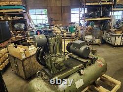 Binks / Quincy 5 hp. 1 ph. Air Compressor 80-Gal Tank 1968