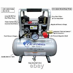 California Air Tools 1620S 1.6 Gallon Ultra Quiet 2 Hp Steel Tank Air Compressor