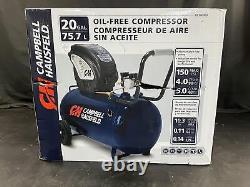 Campbell Hausfeld DC200000 Portable Electric Air Compressor Oil Free 20 Gal New