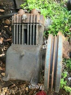 Cast Iron Air Compressor #1, with Pulley, located in Sebring Florida