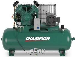Champion Air Compressor 7.5 HP 2-stage 1-phase 120 Gal Horizontal Industrial