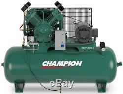 Champion Air Compressor Hrv10-12 10 HP 120 Gal 3 Phase 208/230 Volt Auto Drain