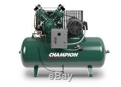 Champion Hr10-12 Advantage Series Compressor, 10 Hp, 3-phase, 230 120 Gallon Tk