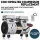 Coin Operated Compressor Air Machine Gas / Pump Horizontal Oil-less 50-150PSI