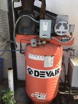Commercial Air Compressor DevAir And Air Dryer And Custom Metal Cage