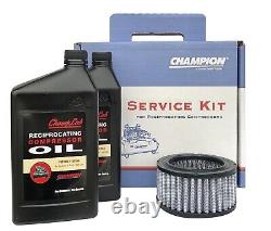 Complete Maintenance Kit 2 Quart Compressor Oil & Filter for R-Series/RV-Series