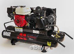 Compresor de Aire6.5HP Motor Honda GX200 de Gasolina Tanque de 10 Galones