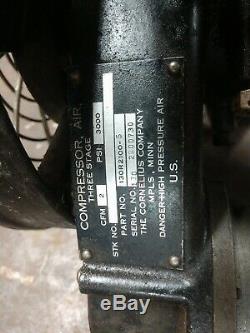 Cornelius 3000 psi 2 cfm 3 phase electric DC compressor 130R2100 130R2103