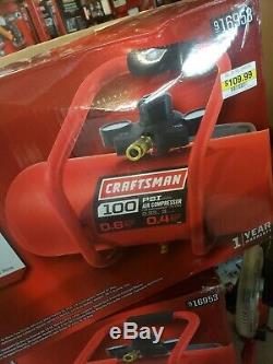 Craftsman Oil-Free 3 gal. Portable Horizontal Air Compressor with 7 pc. Accessy