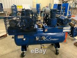 Duplex Quincy QT-5 Piston Two Stage Air Compressor with 120 Gallon Air Tank