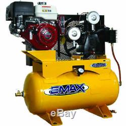 EMAX 13-HP 30-Gallon Two-Stage Truck Mount Air Compressor with Electric Start H