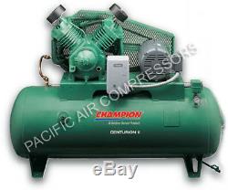 Extreme Duty Champion Compressor 10 HP 120 Gal, 3 Phase 230 Volt