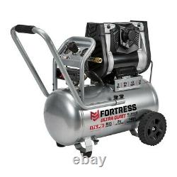 Fortress 10 Gallon Ultra Quiet Horizontal Air Compressor 175 PSI Auto Shop New