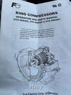 Fuji Regenerative Blower. 2-1/2hp. Model Vfc508p-2t. Ring Compressor New