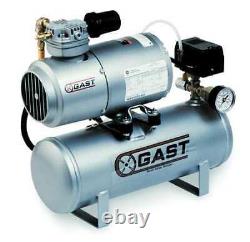 GAST 1LAA-251T-M100X Electric Air Compressor, 0.17 hp, 1 Stage