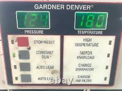 Gardner Denver 30 hp rotary screw air compressor ingersoll rand kaeser quincy