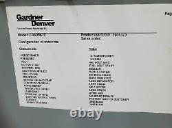 Gardner-denver Rotary Air Compressor Eba99a12, 10hp, 460v, 3ph, 125psi