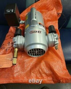Gast 2 Cylinder Air Compressor 1/3HP 50 PSI Model 3LBA-32-M300AX With Switch
