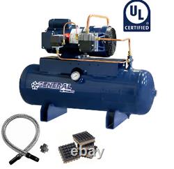 General Air Ol12516act 1/6hp Oil-less Tank Mnt Singe Phase Air Compressor