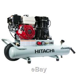Hitachi Portable 8 Gallon Gas Powered Wheelbarrow Air Compressor EC2610E Recon