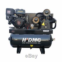 Horizontal Gas Driving Piston Compressor 180psi 24cfm 13HP