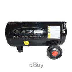 Horizontal Portable Air Compressor 116 PSI 2 HP 7 CFM Tank 6 Gallon
