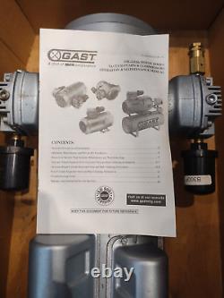 IDEX GAST Oil-less Piston Air Compressor 6LCF-10-M616X Manual Mounted