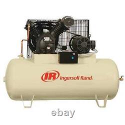 INGERSOLL RAND 2545E10V Electric Air Compressor, 2 Stage, 28.1cfm