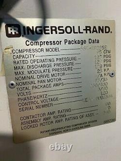INGERSOLL RAND SSR-EP25SE COMPRESSOR & Dryer TMS0100, 25 HP Compressor & Dryer