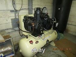 Ingersoll Rand 15 HP Air Compressor with 120 Gallon Horizontal Tank