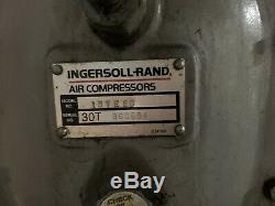 Ingersoll Rand 20 HP T30 Horizontal 2-Stage Air Compressor 15TE20
