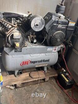 Ingersoll Rand Air Compressor Kohler 12.5hp gas engine 30 gallon. Pick up Tools
