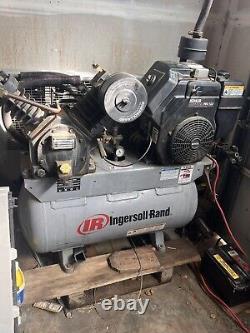 Ingersoll Rand Air Compressor Kohler 12.5hp gas engine 30 gallon. Pick up Tools