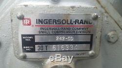Ingersoll Rand Air Compressor Type 30, Model 242-5d, 5hp Motor, Ser. 30t- 616334