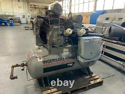 Ingersoll Rand Model T-30 2-stage Lubricated Air Compressor 30 HP