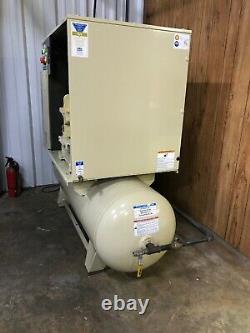 Ingersoll Rand Screw Air Compressor UP6-10TAS-150 PSG 80GAL With Dryer LOW HOURS