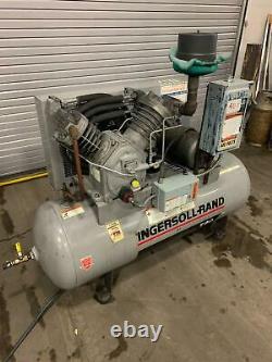Ingersoll Rand T30 5HP Piston Two Stage Air Compressor 230/440 3-PH 2545 D5 IR