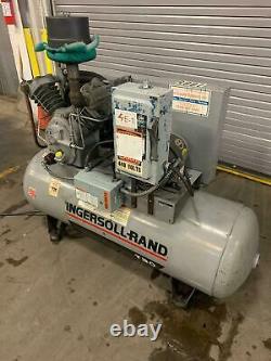 Ingersoll Rand T30 5HP Piston Two Stage Air Compressor 230/440 3-PH 2545 D5 IR