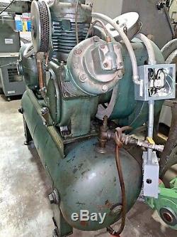 Ingersoll-Rand Type 30 air compressor with10 hp Diehl Manufacturing 3phase motor
