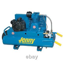 Jenny K15A-8P Portable Electric Air Compressor 115V 1-1/2 HP Motor Wheelbarrow