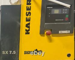 KAESER COMPRESSOR 2011 SX 7.5 1.25 psi SCB Single Phase Aircenter Dual Voltage