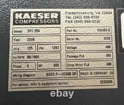 Kaeser Sfc 250 Screw Air Compressor Variable Frequency Drive Vsd 6sl3220