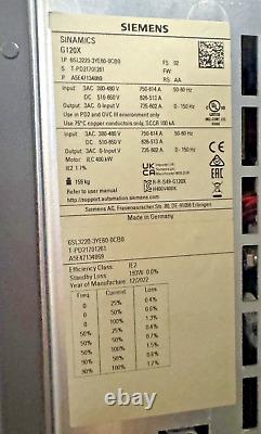 Kaeser Sfc 250 Screw Air Compressor Variable Frequency Drive Vsd 6sl3220