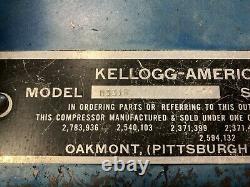 Kellogg-America Horizontal Air Compressor, B331B