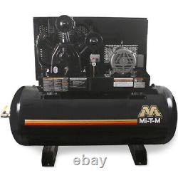 MI-T-M ADS-23310-120H Horizontal Air Compressor, 10 HP, 230V