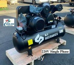 NEW 5.5 HP Piston Two Stage Air Compressor Corded Electric Model 220V 1PH