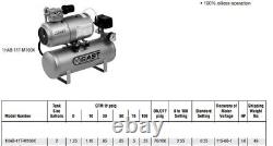 NEW! GAST 2 Gallon Compressed Air Tank System 1HAB-11T-M100X Compressor 1/6 HP