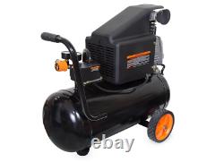 NEW WEN 2287 6-Gallon Oil-Lubricated Portable Horizontal Air Compressor