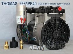New 110v Thomas 2685pe40 Air Vending Coin Operated Tire Inflation Compressor