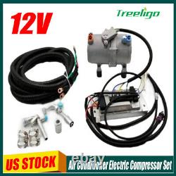New 12V Auto AC Air Conditioning Electric Compressor Set for Truck Bus Boat